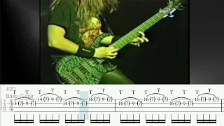 CRAZY David Ellefson Bass Solo + TABS (Megadeth live, Santiago, Chile - 1995)