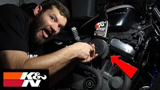 2007 Harley Sportster 1200 Aftermarket Air Filter Cleaning - Arlen Ness Big Sucker Stage 1