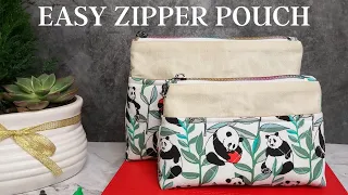 Easy Zipper Pouch Tutorial (Free Sewing Pattern)