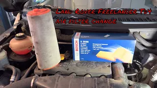 Land Rover Freelander TD4 air filter change - Land Rover Freelander Luftfilter wechseln - 4K