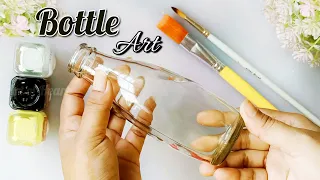 3 Best Glass Bottle Painting | Waste Bottle Reuse Idea | Bottle Decoration Ideas | Glass Bottle Art