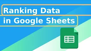 Ranking in Google Sheets