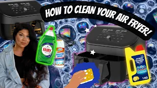 HOW TO CLEAN YOUR AIR FRYER! [ INSTANT VORTEX PLUS DUAL DRAWER 8-IN-1 AIR FRYER] CLEANING AIR FRYERS