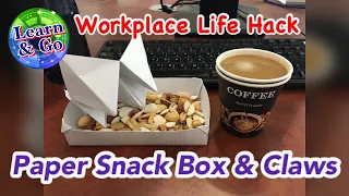 Paper Box | Snack Box | Learn&Go Tutorials : Life Hack