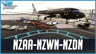 MSFS LIVE | Real World Air New Zealand OPS | Fenix A320 B2 | Auckland, Wellington & Dunedin