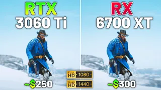10 Games on RTX 3060 Ti vs RX 6700 XT in 2024 - 1080p & 1440p