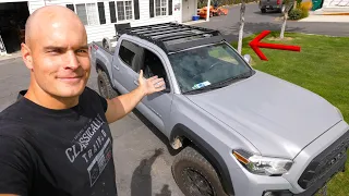 New Roof Rack for my Tacoma! - Prinsu Cab Rack Install video