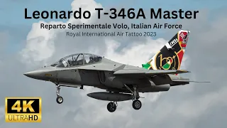 Celebrating 100 years of Italian Air Force! -  Leonardo T-346A - RIAT 2023 - Full Demo + Photos!