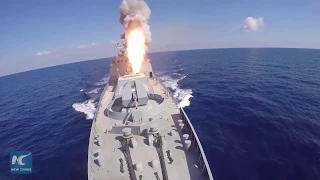 Russia fires six Kalibr missiles at IS targets in Syria's Hama