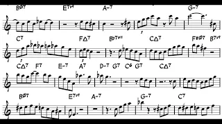 There Will Never Be Another You - Lee Konitz transcription