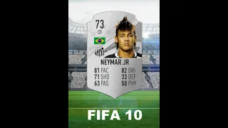 Neymar Card Evolution From FIFA 10 To FIFA 23 - #fifa #neymar #evolution #shorts