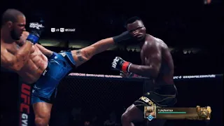 UFC 4: Realistic gameplay with Francis Ngannou, Cain Velasquez, JDS, Alistair Overeem and Cyril Gane