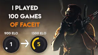 I played 100 games of Faceit free and this is what happened (CSGO) + 3 tips to improve
