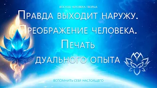 Правда выходит наружу. Преображение человека. Печать дуального опыта