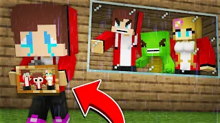 Poor BABY JJ Loser Got KICKED OUT of the HOUSE! Maizen Family Sad Story in Minecraft - Maizen