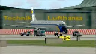 FSX Lufthansa (Old Livery) Airbus A321 Hamburg To Frankfurt