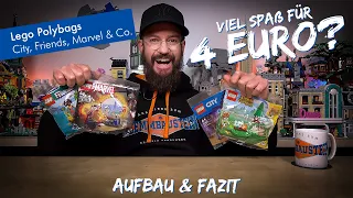 Wieviel Spaß für 4 EURO?? 🤔😁 Lego Polybags (City, Animal Crossing, Friends & Marvel)