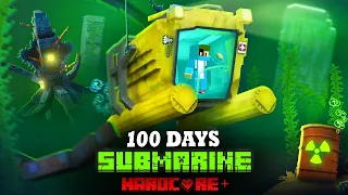 Surviving 100 Days On A Submarine In INFECTED OCEAN! - Hardcore Minecraft