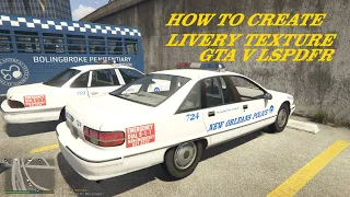How to Create Livery |Texture for GTA V | LSPDFR "Chevrolet Caprice"