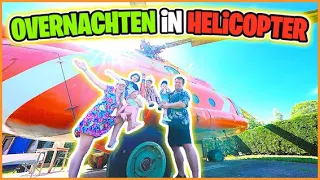 NU OOK OVERNACHTEN iN EEN HELiCOPTER! 😱🚁 | Bellinga Vlog #2871