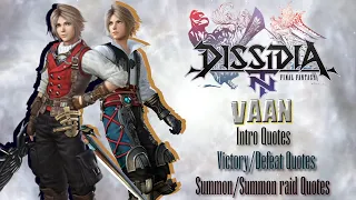 [DFFNT] Vaan Intro/Summon/Result voicelines