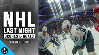 NHL Last Night: All 48 Goals and Scores on December 01, 2021