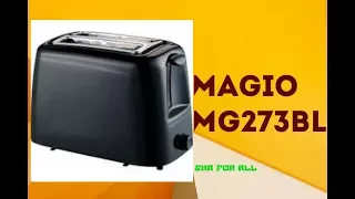 Тостер MAGIO MG 273BL Характеристики Презентация