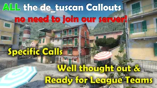 CSGO Callouts for Tuscan [2022] -  Competitive & Common Sense!... and for Teams!