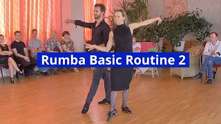 Rumba Basic Choreography 2 | Open Hip Twist, Hand to Hand, Spiral, Aida