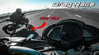 Yamaha Mt15 v2.0 Vs Pulsar Ns200 Drag race