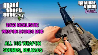 REALISTIC WEAPONS SOUNDS MOD SHOWCASE - GTA 5 GUN SOUND MOD (2023)