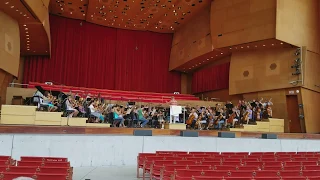"1812 Overture" Grant Park Orchestra rehearses for their 4th of July performance at Millennium Park