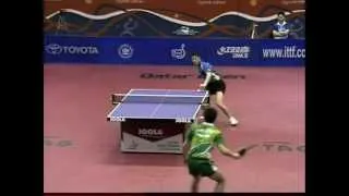 TT Qatar Open 2009 Wang Li Qin vs Joo Se Hyuk (Defense) 3