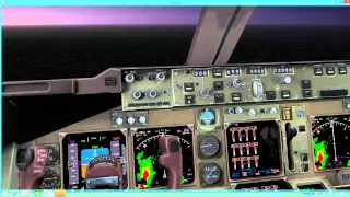 X-Plane 10 - Flight from Heathrow EGLL to Manchester  EGCC - B747-400