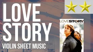 Violin Sheet Music: How to play Love Story (Jess Gillam Sax Cover) by Francis Lai