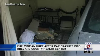 FHP: Woman hurt after car crashes in Brevard County Health Center