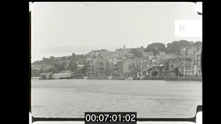 1930s, 1940s Dartmouth Boat Tour, 16mm Home Movie