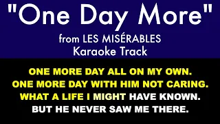 "One Day More" from Les Misérables - Karaoke Track with Lyrics