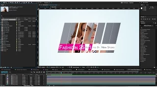 After Effects 2015 Split & Slide Mask Tutorial | Sliding Intro Presentation