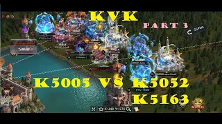 Part 3 KvK Diesel Castle eat 6 mega rallies from K5052 - K5005 took K5052 throne | King of Avalon