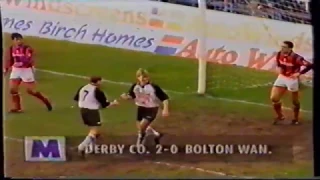 1993-94 Derby County 2 Bolton Wanderers 0 - 12/02/1994