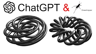 ChatGPT 3D Modeling | ChatGPT + Grasshopper | This is INSANE!!! | Torus Knot