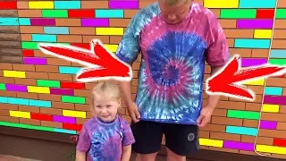 НОВЫЙ ТАЙ ДАЙ ЧЕЛЛЕНДЖ / 3 Цвета Тай Дай Челлендж /  DIY TIE DYE Challenge