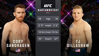 Cory Sandhagen vs T.J. Dillashaw | UFC® 4 Apex Las Vegas 2021