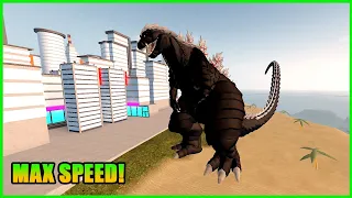 Roblox Kaiju Universe - How Strong Is MAX GODZILLA ULTIMA? (MAX SPEED LEVEL 100)