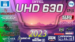 Intel UHD Graphics 630 in 15 Games      ( 2023-2024)