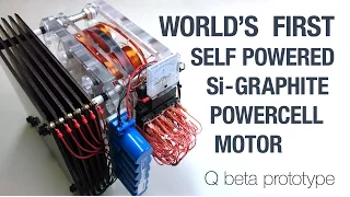 WORLD'S FIRST - SELF POWERED Q Beta Prototype with Silicon Crystal Graphite Powercells