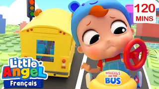 Les Roues de l’Autobus | Comptines avec Bébé Louis | Little Angel Français