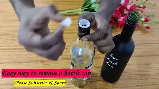 How To Remove A Liquor Bottle Cap easily | Easy Hack For Liquor Bottle Cap Removal