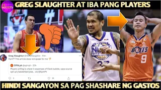 PBA Latest Updates: Greg Slaughter at iba pang Players ay hindi sangayon sa pagshashare sa expenses